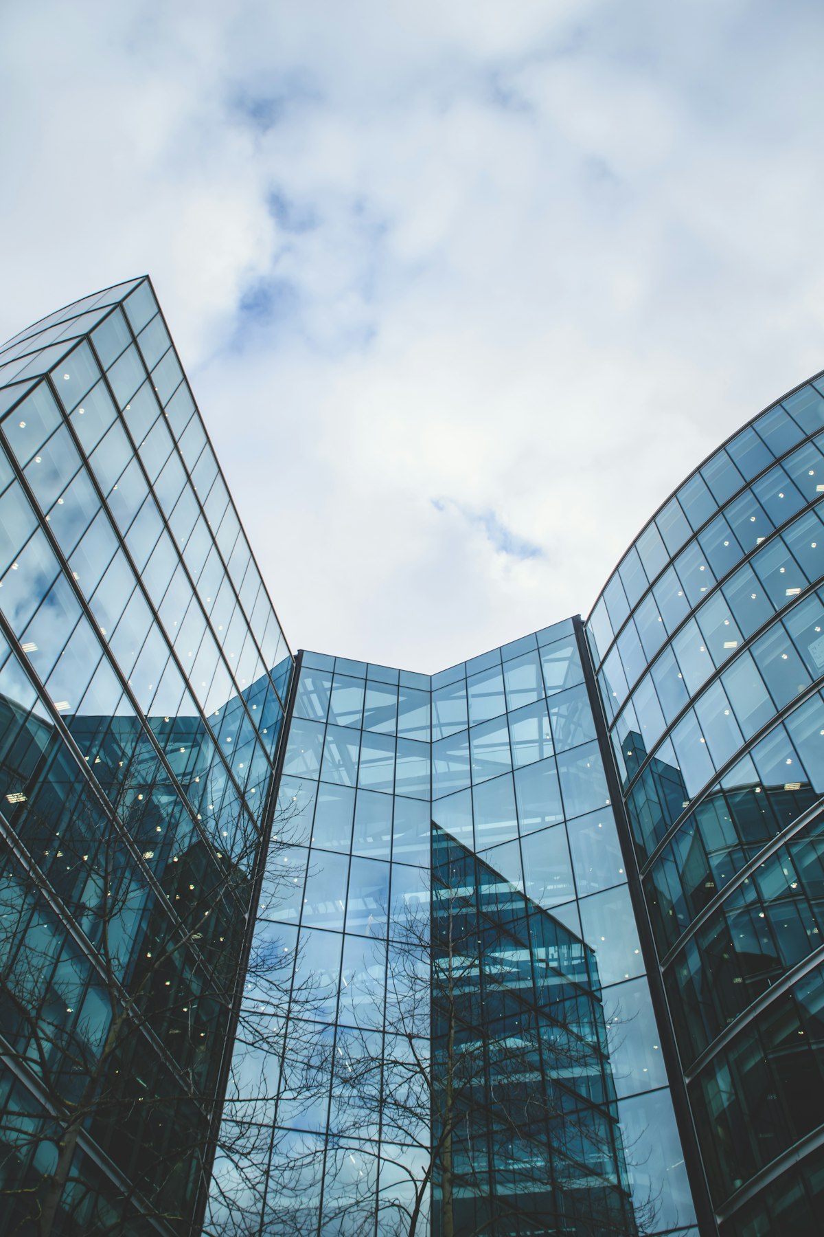 Modern mid-rise office building