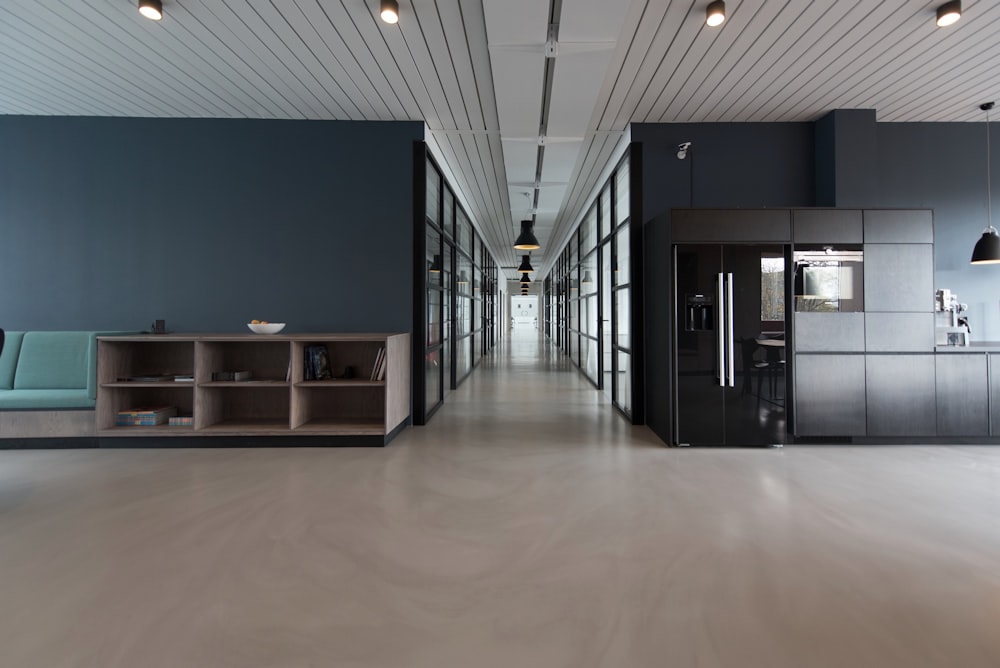Open-plan office floor
